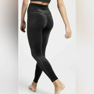 Athleta Black Velvet High-Waisted Leggings